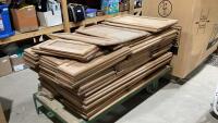 CART CONTENTS - LARGE QUANTITY OF OAK CUPBOARD DOORS
