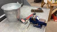 PAIL W/ TASK 1/4LB HATCHET, STANLEY USA PLANE, 3&rdquo; SWIVEL BASE VISE