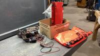 FIRE EXTINGUISHER MOUNT + COVER + REALISTIC CB RADIO