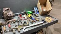 BRACES(MILLER FALLS + COMET), NAIL PULLER, SPOKE SHAVE, KUNY&rsquo;S BELT + ELECTRICIAN&rsquo;S POUCH,