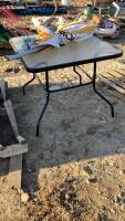 GLASS TOP PATIO TABLE