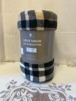 New 50 X 60 inch fleece throw