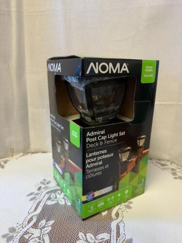 Noma Admiral solar power charged post cap light set
