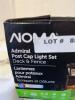 Noma Admiral solar power charged post cap light set - 3