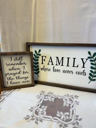 Two family plaques