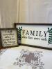 Two family plaques