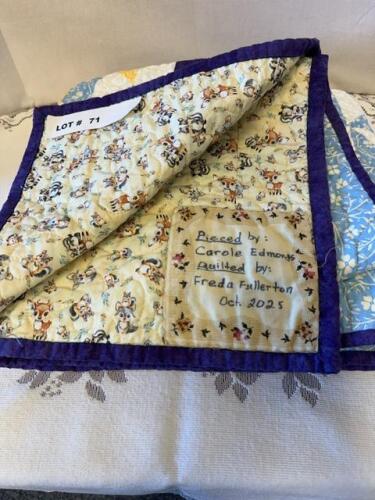 Handmade baby quilt