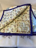 Handmade baby quilt