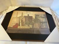 Family the heart of our home framed picture