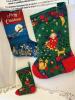 Three homemade Christmas stockings