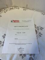$100 gift certificate to Alberta Prairie meats in Duchess