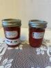 Two jars of crab apple sauce