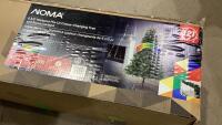 (2) ITEMS - NOMA 6.5&rsquo; CHRISTMAS TREE + BOX OF ORNAMENTS, LIGHTS