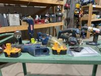 Bag of miscellaneous cordless tools