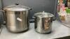 2 STAINLESS STEEL STOCK POTS