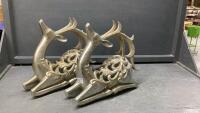 PAIR OF SHIMMERING REINDEER