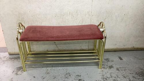 BRASS HALLWAY BENCH