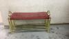 BRASS HALLWAY BENCH
