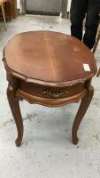 WOODEN END TABLE