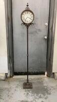 METAL ART FLOOR STANDING CLOCK