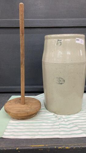 MEDALTA STONEWARE BUTTER CHURN