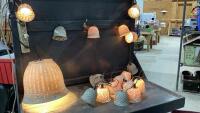 GROOVY PATIO LIGHTS - ONE LARGE AND STRING LIGHTS