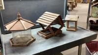 (3) BIRD FEEDERS