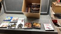 BOX WITH DVD&rsquo;S AND BLURAY MOVIES