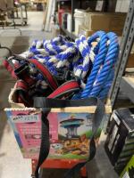 Box of cotton rope and nylon rope and line