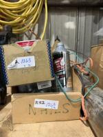 Two flats of fasteners and fluids