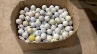 BOX OF ASSORTED GOLF BALLS