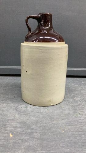 STONEWARE WHISKEY JUG
