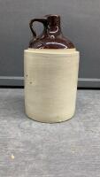 STONEWARE WHISKEY JUG