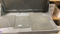 (3) USED VEHICLE FLOOR MATS - CARPET