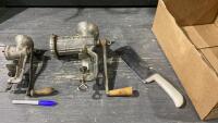 KEYSTONE 10 + PORKERT 10 GRINDERS , AND KNIFE/SAW