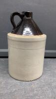 STONEWARE WHISKEY JUG