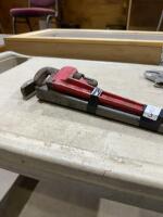 Two pipe wrenches