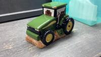 SMALL TOTE WITH A TRACTOR COOKIE JAR