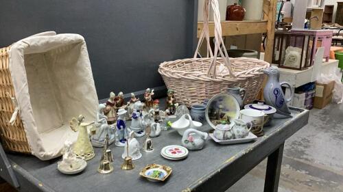 2 BASKETS OF FIGURINES
