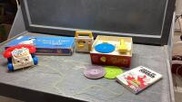 VINTAGE FISHER PRICE TOYS, NURSING GAME, COIN BOOK