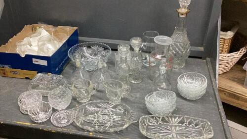 ASSORTED GLASSWARE