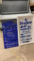 METAL STENCIL + FRAMED FINISHED WALL ART