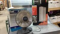 (2) ITEMS-GARRISON OSCILLATING PARABOLIC HEATER + NOMA OIL HEATER