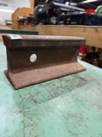 Steel rail anvil