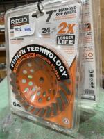Two rigid 7 inch diamond cup wheel