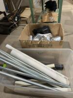 Two boxes of miscellaneous heating and pipe