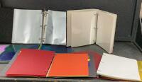 TUB OF BINDERS & STATIONERY SUPPLIES