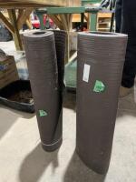Two rolls of rubber hall runner