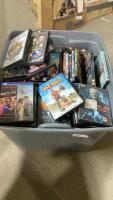 TOTE FULL OF DVD MOVIES
