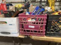 Three boxes of miscellaneous supply